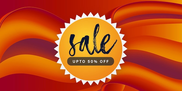 Abstract sale banner offer discount business background free vector