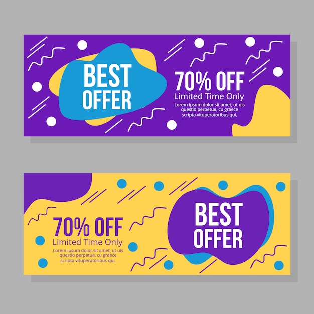 Vector abstract sale banner