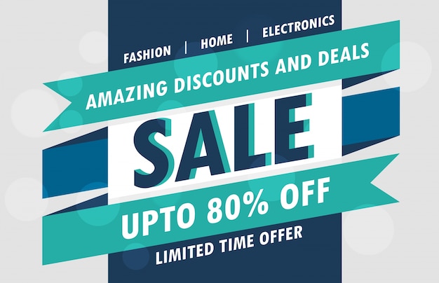 Vector abstract sale poster vector design template