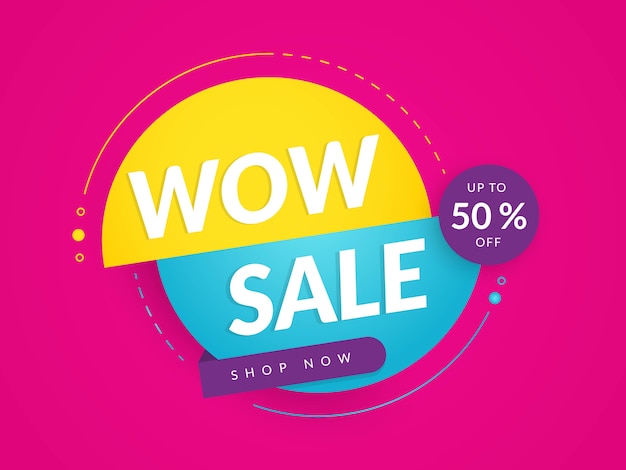 Vector abstract sale promotion banner