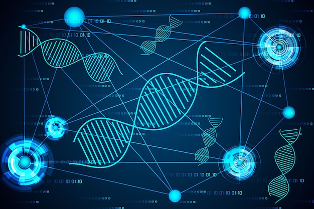 抽象的な科学概念dna