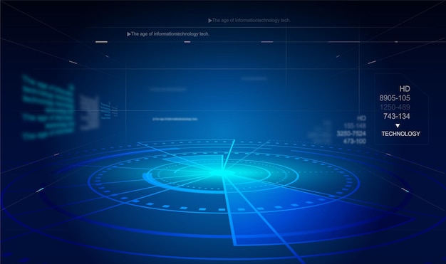 Fondo astratto di concetto di tecnologia di scienza. illustrazione vettoriale