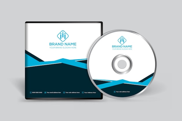 Vector abstract scientific cd cover design