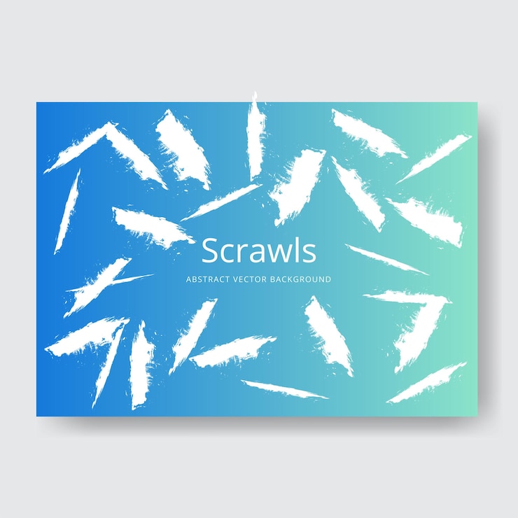 Vector abstract scribbles background