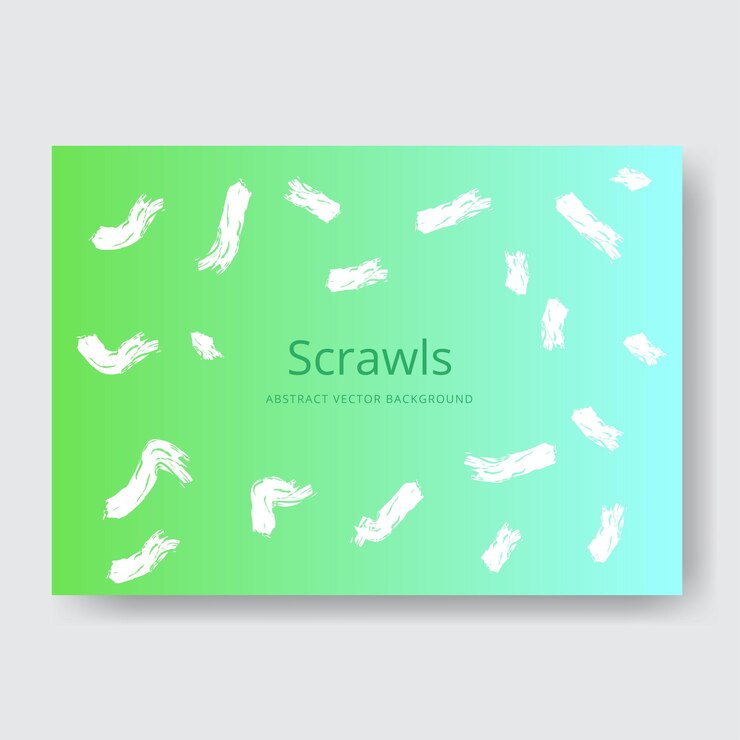 Vector abstract scribbles background