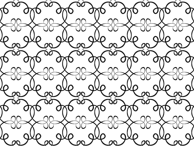 Vector abstract seamless black and white pattern