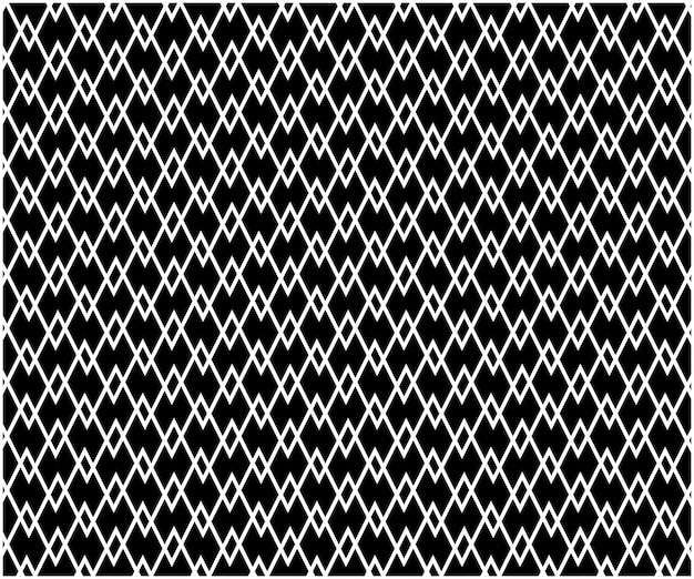 Vector abstract seamless geometric pattern background, black and white