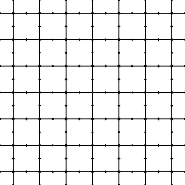 Vector abstract seamless geometric pattern grid black and white texture