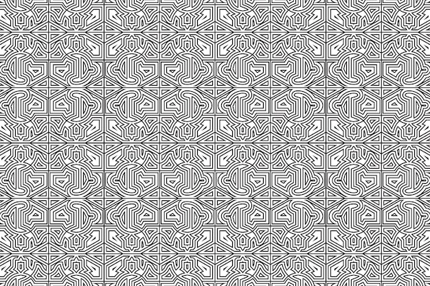Abstract seamless geometric shape design pattern
