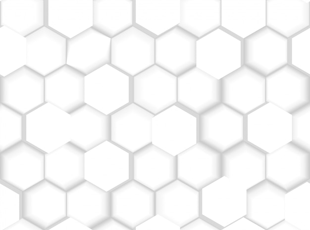 Abstract Seamless Hexagonal Pattern Texture with 3d Hexagons and Shades