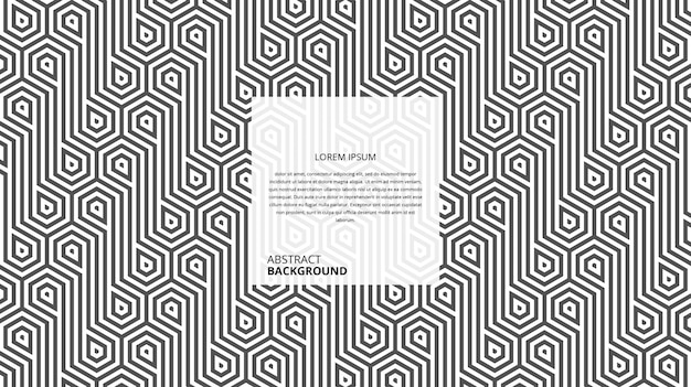 абстрактные бесшовные гексагональной линии