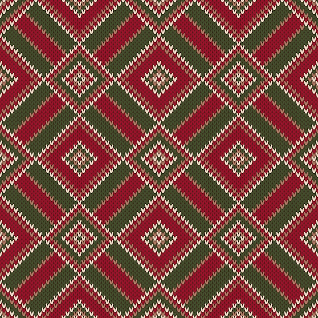 Abstract Seamless Knitting Pattern