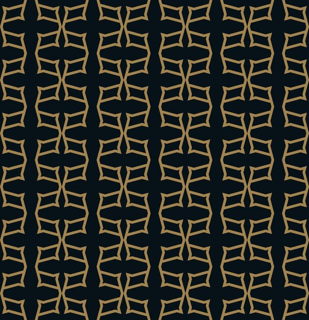 Abstract seamless ornament lines pattern vector illustration