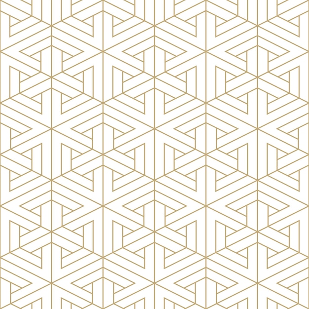 Abstract seamless ornamental pattern geometric design Vector minimalistic luxury background