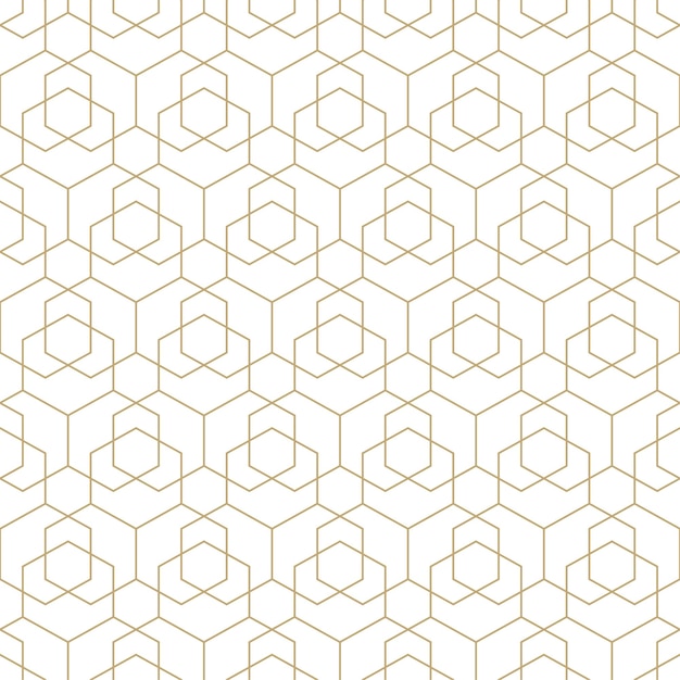 Abstract seamless ornamental pattern geometric design Vector minimalistic luxury background