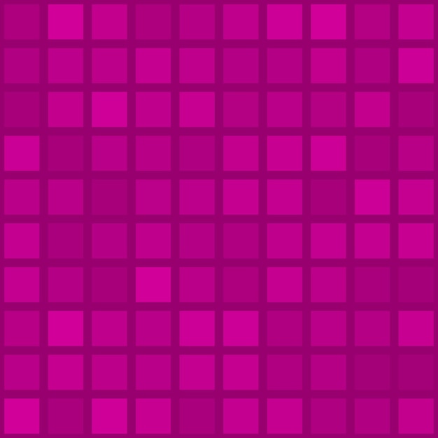 Abstract seamless pattern of big squares or pixels in purple colors