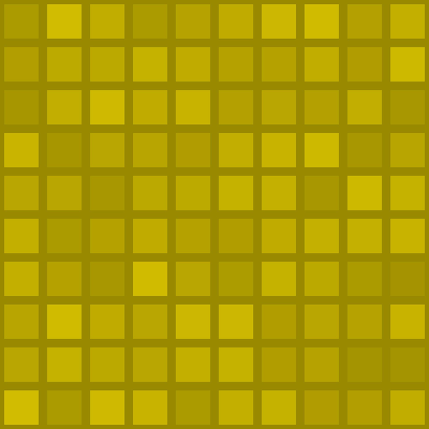 Abstract seamless pattern of big squares or pixels in yellow colors