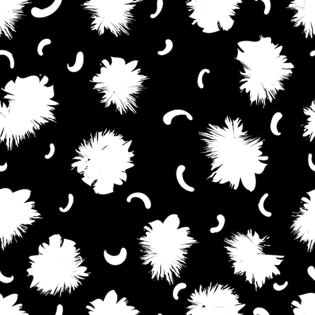 Abstract seamless pattern monochrom