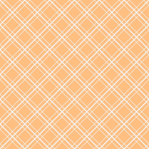 Abstract Seamless Pattern Orange Doodle Background Vector