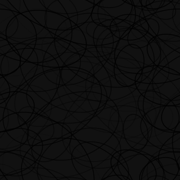 Abstract seamless pattern of randomly arranged contours of ellipses in black colors