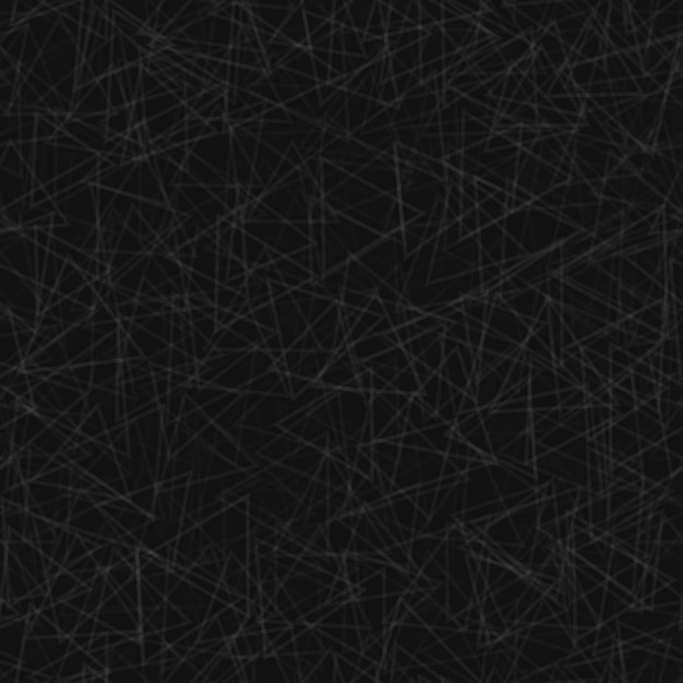 Abstract seamless pattern of randomly arranged contours of triangles in black and gray colors