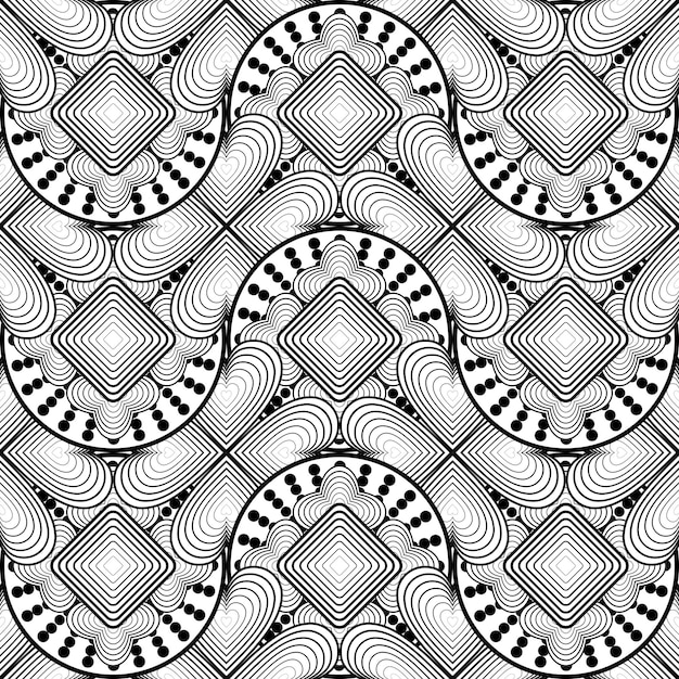 抽象的なシームレスパターンテクスチャ背景イラスト