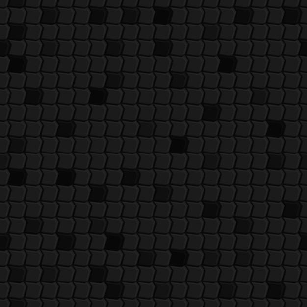 Vector abstract seamless pattern of tiles fitted to each other, in black and gray colors