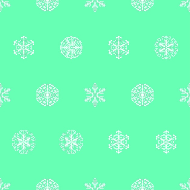 Abstract Seamless Pattern Winter Snowflake Background For Christmas New Year Xmas Decoration