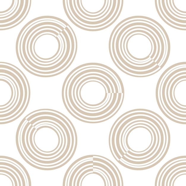 Abstract seamless pattern with circles, rings. geometrical background.