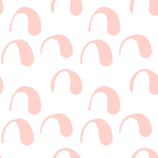 Abstract seamless pattern with cute arches. Funny background, backdrop for wrapping paper