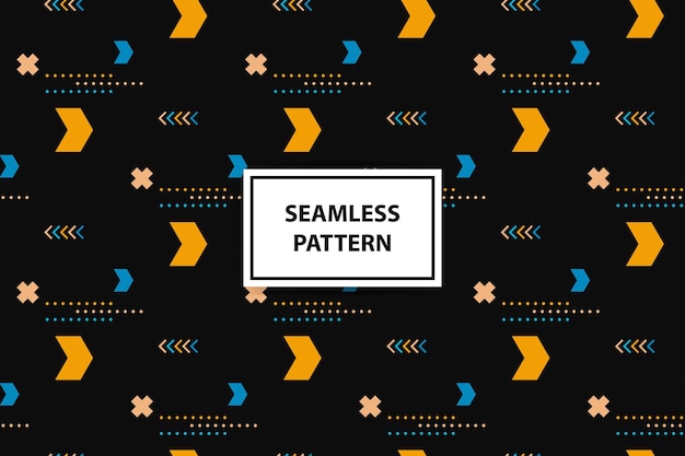 Abstract seamless pattern with geometric shapes Modern stylish texture Vector illustration