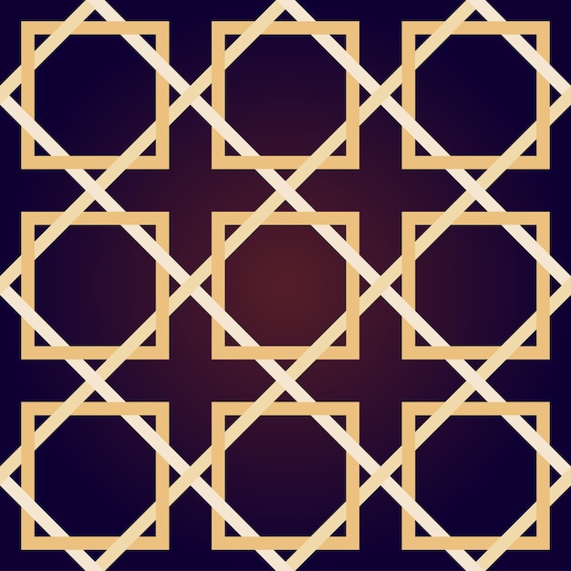 이슬람 스타일의 추상 원활한 패턴