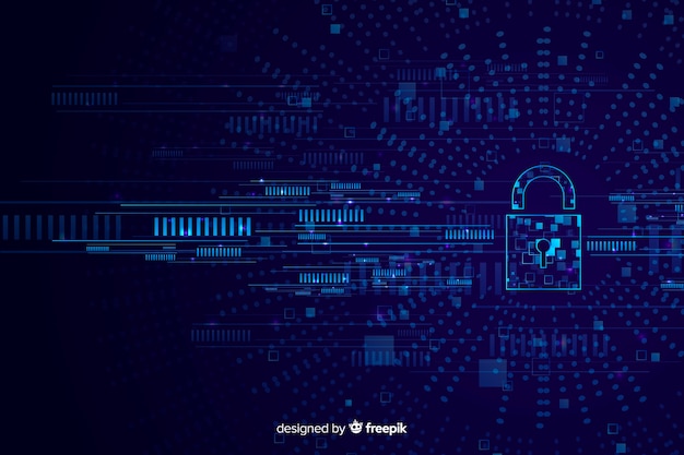 Abstract secure technology background