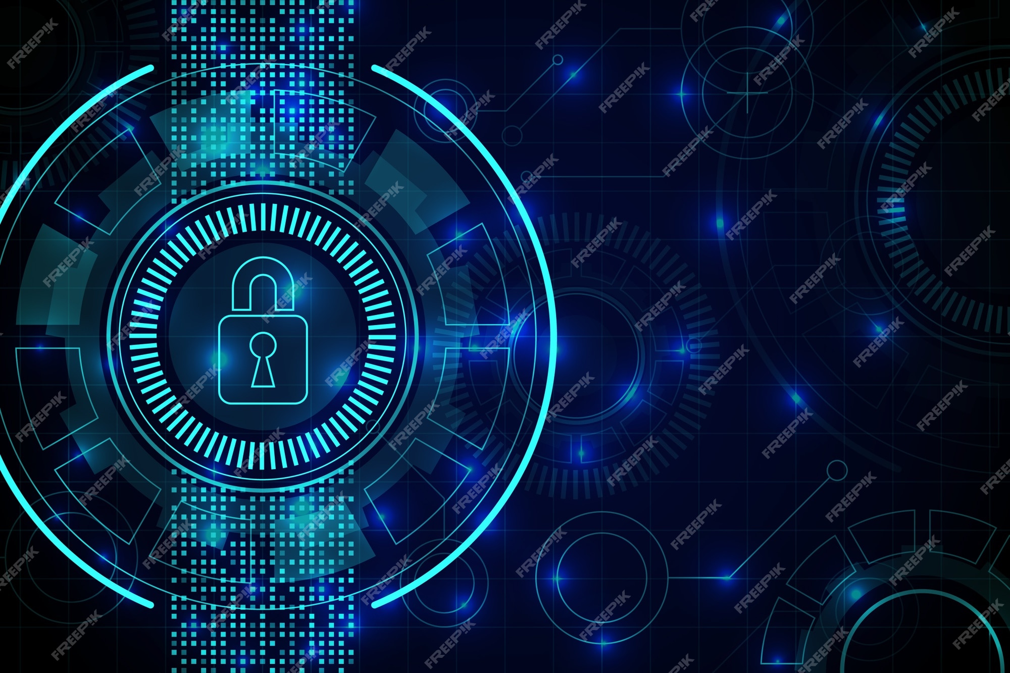 Secure Technology Background Abstract Design