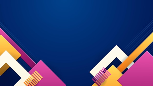 Abstract shape background Modern geometric design Isolated gradient waves with geometric lines dots pattern Vector illustration