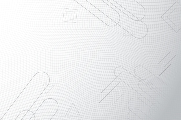 Sfondo di forma astratta. tecnologia moderna con motivo gradient mesh. geometrico su sfondo bianco linee.creative minimal of trend mezzitoni elementi di design per magazine vector illustration.light