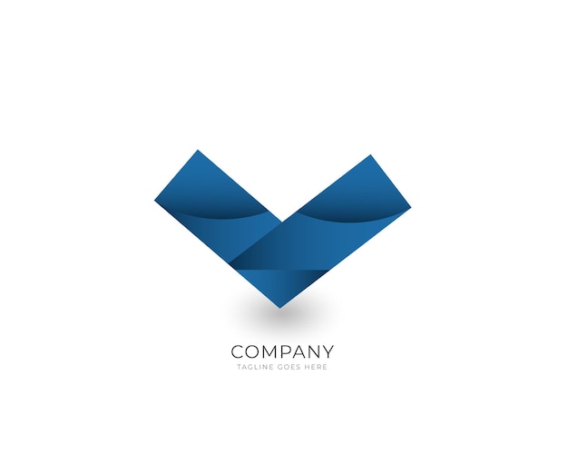 Abstract shape brand logo