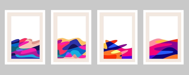 Abstract shape cover collection