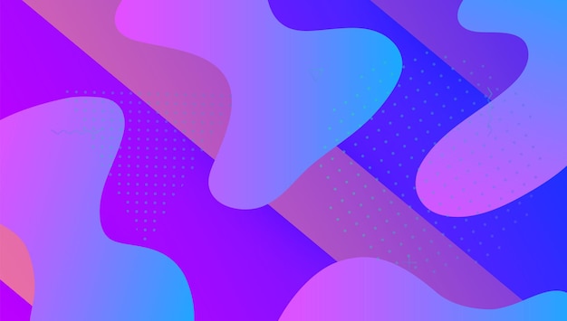 Abstract Shape. Neon Concept. Pink Vibrant Flyer. Horizontal Backdrop. Wave Digital Poster. Hipster Frame. Flat Landing Page. Dynamic Background. Violet Abstract Shape