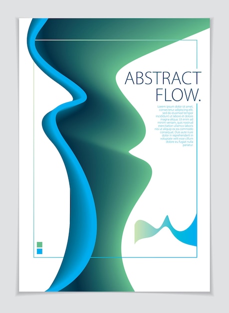 Abstract shape vector background composition. A4 print format.Brochure, flyer, cover, poster or guidebook template.