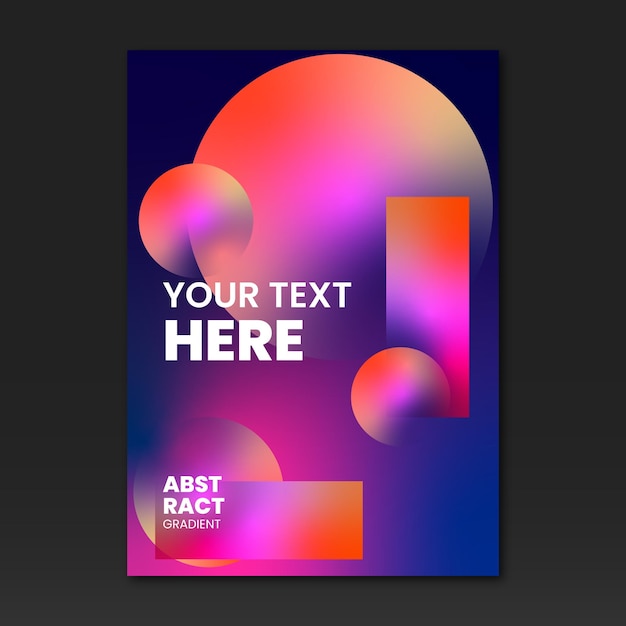 Abstract Shapes Cover Template