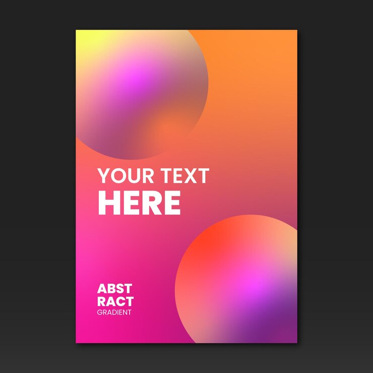 Abstract Shapes Cover Template