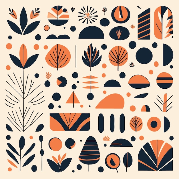 Abstract shapes for creative work