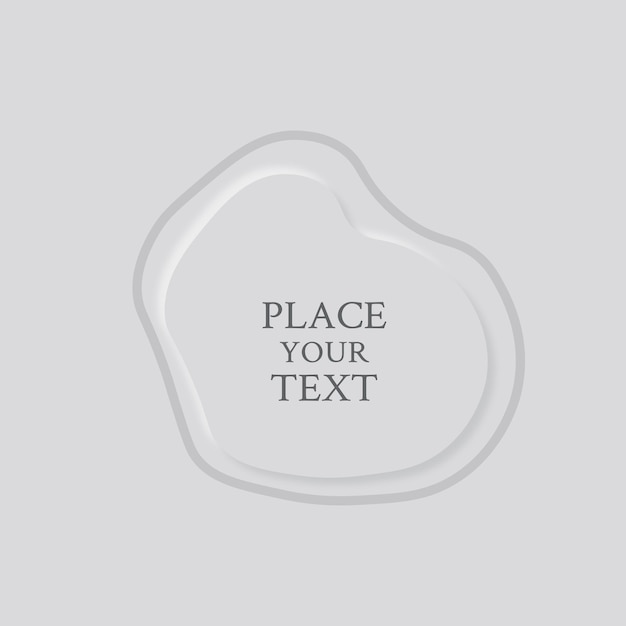 Вектор Рамка абстрактных форм с местом для текста