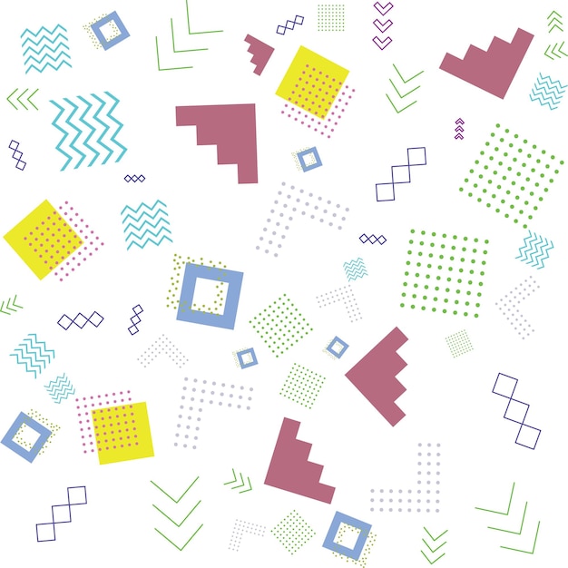 Vector abstract shapes geometric pattern