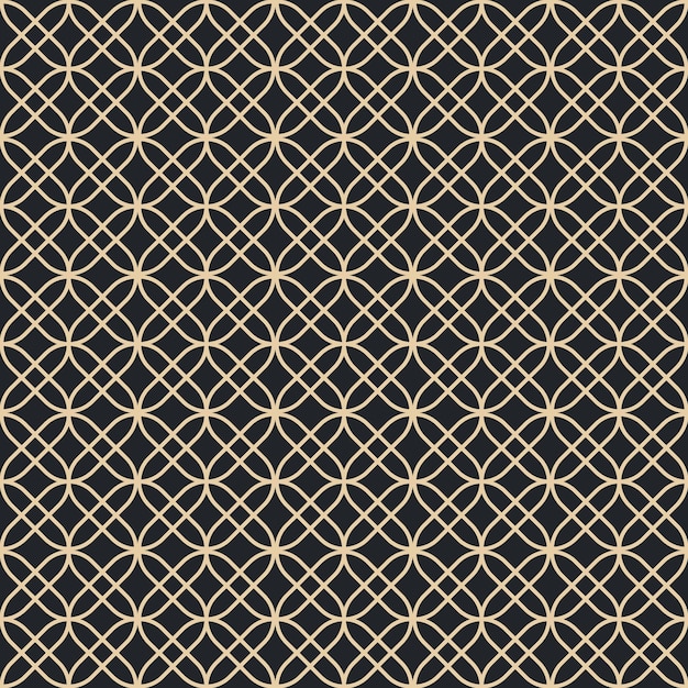 Abstract shapes pattern design on black background