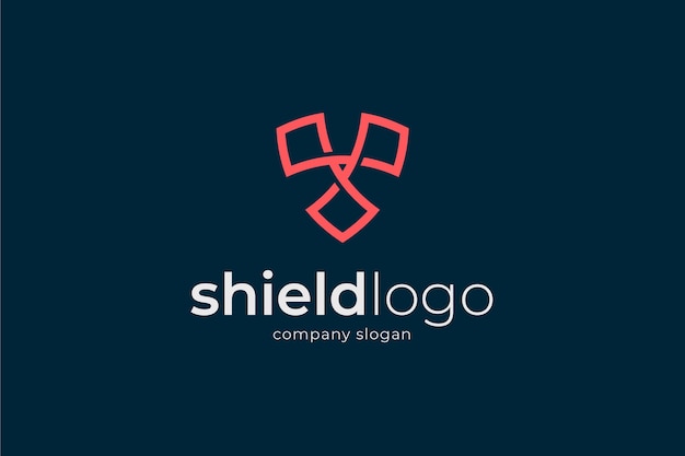 Abstract shield logo.