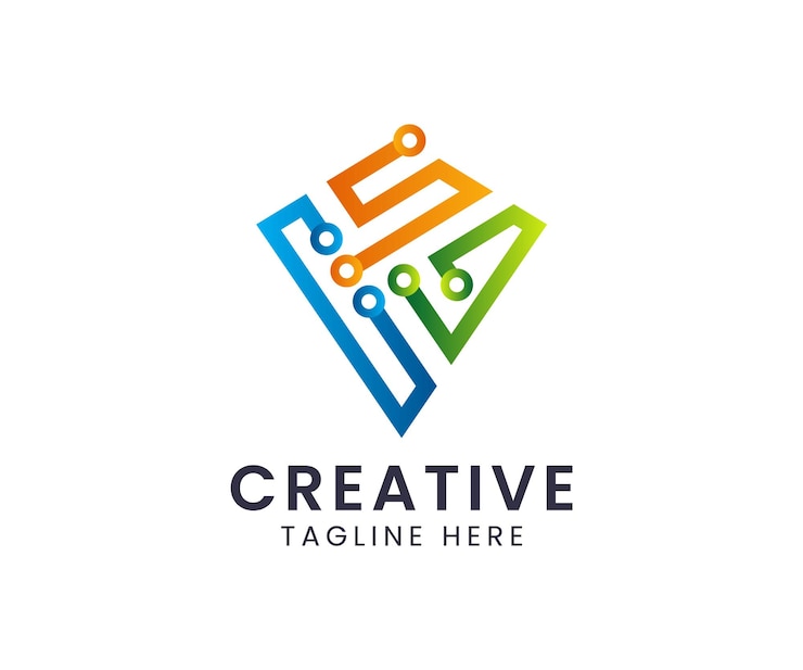 वेक्टर abstract shield security technology modern logo template