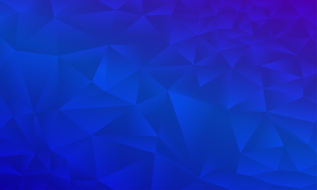 Vector abstract shine poly background of triangles in blue colors