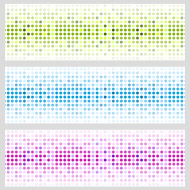 Abstract shiny light circles vector banners